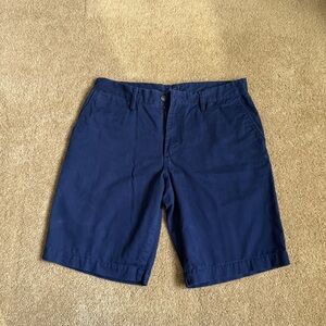 GAP Men's Deep Blue Flat Front Shorts